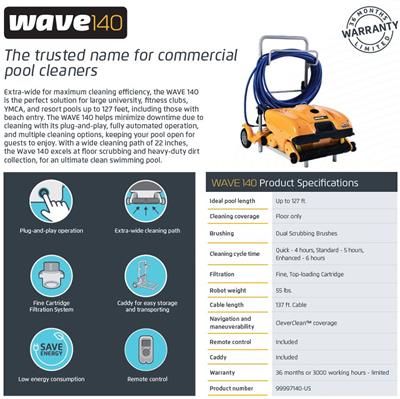 POOL CLEANER DOLPHIN WAVE 140
