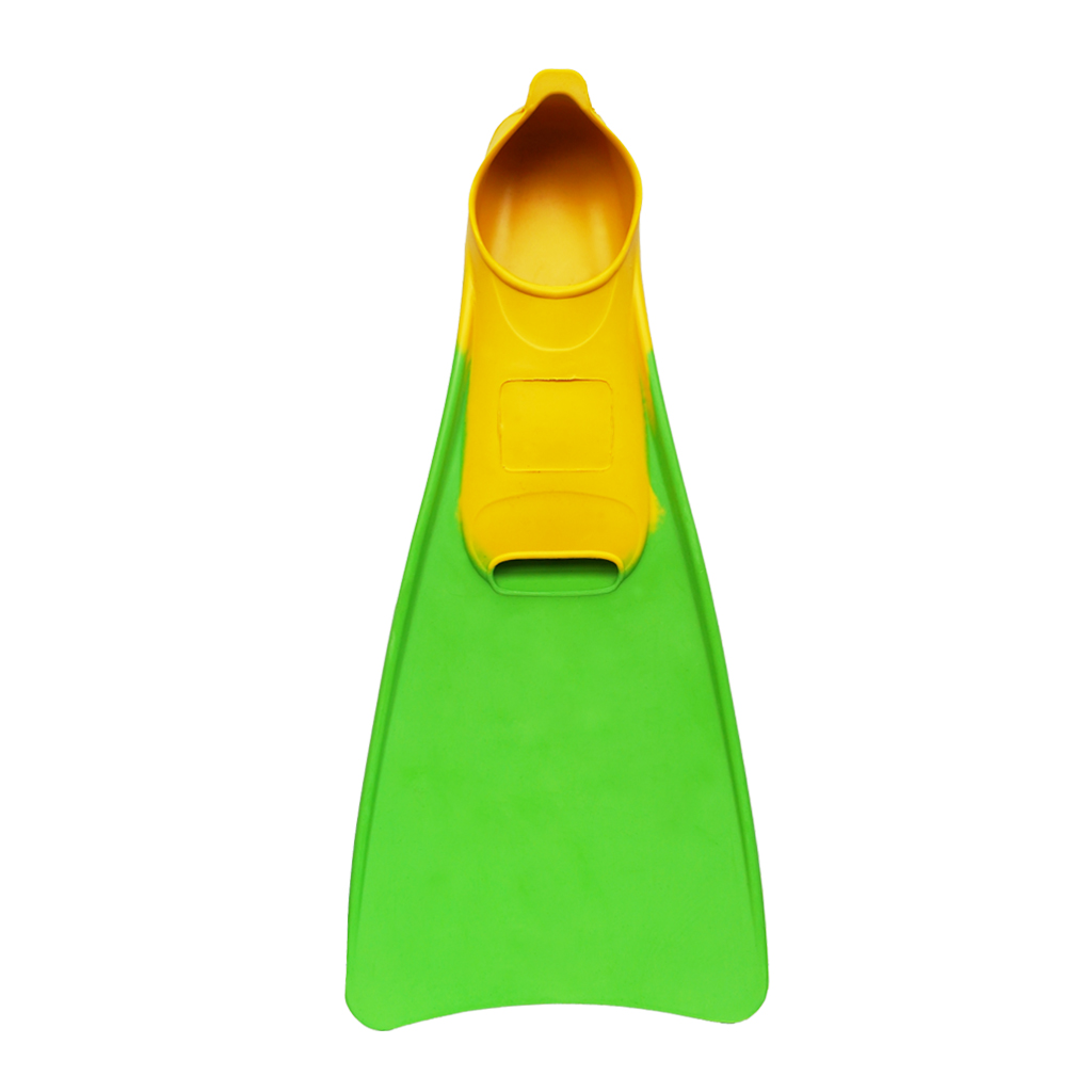 Two-coloured rubber fins for swimming