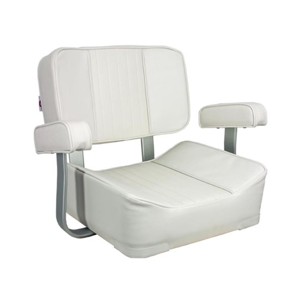 WHITE DELUXE CAPTAIN STYLE CHAIR/ ULTRA CH