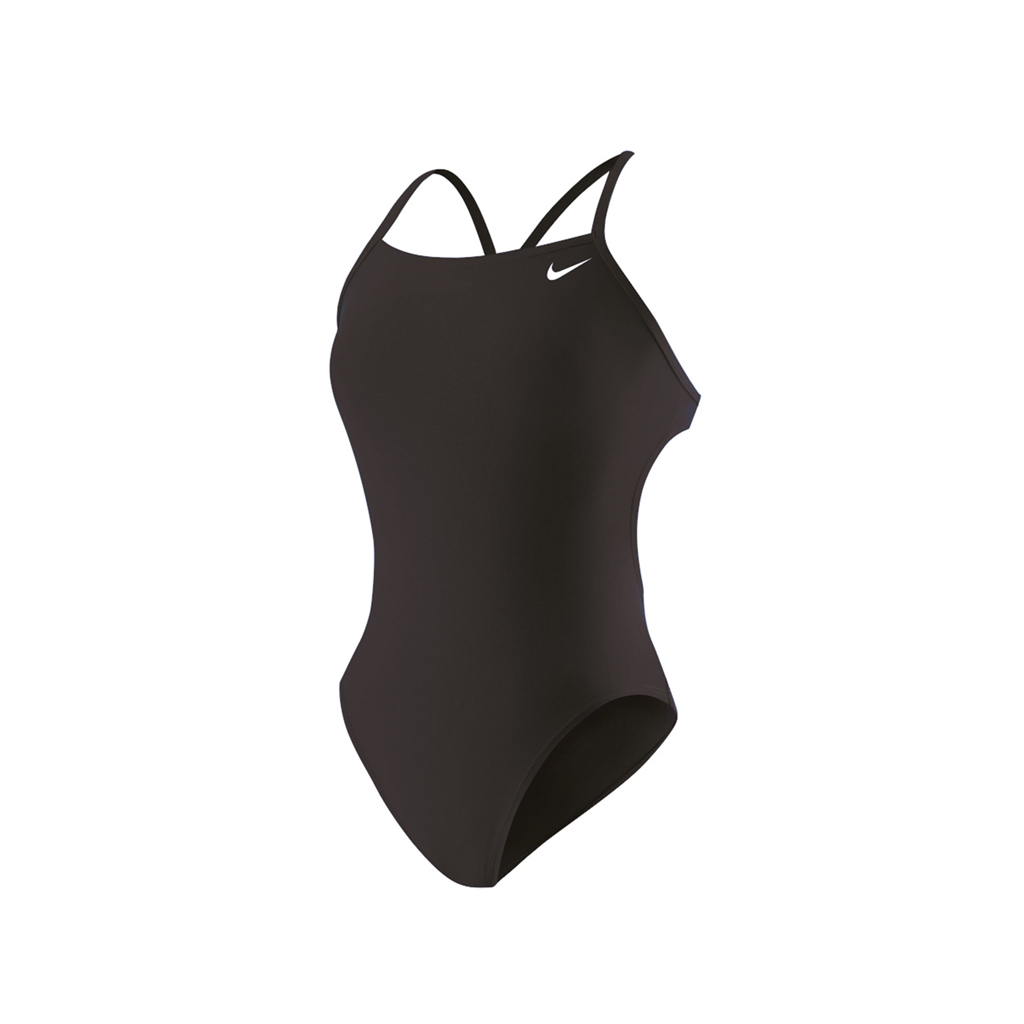 NIKE SOLID CUT-OUT SWIMSUIT BLACK (34)
