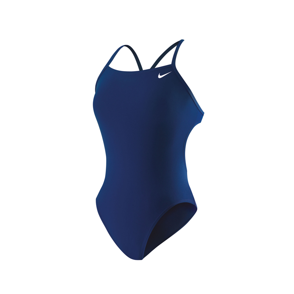 NIKE MAILLOT SOLID CUT-OUT MARINE (26)
