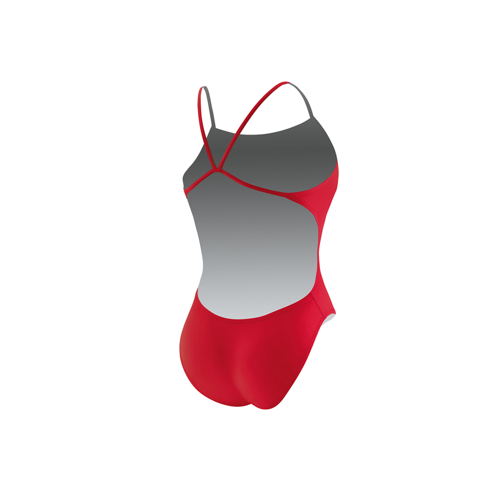 NIKE SOLID CUT-OUT SWIMSUIT RED (26)