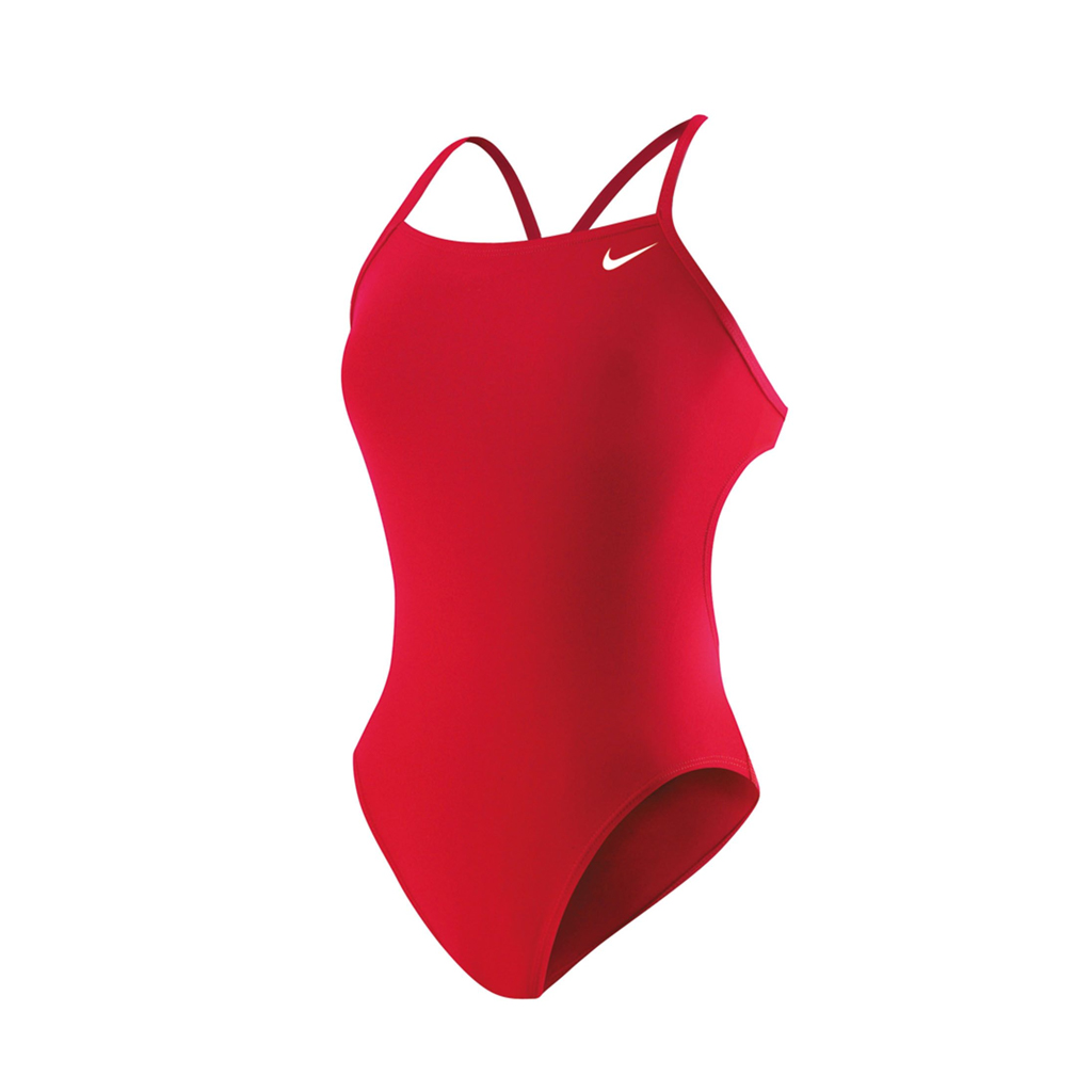 NIKE SOLID RACERBACK SWIMSUIT RED (32)