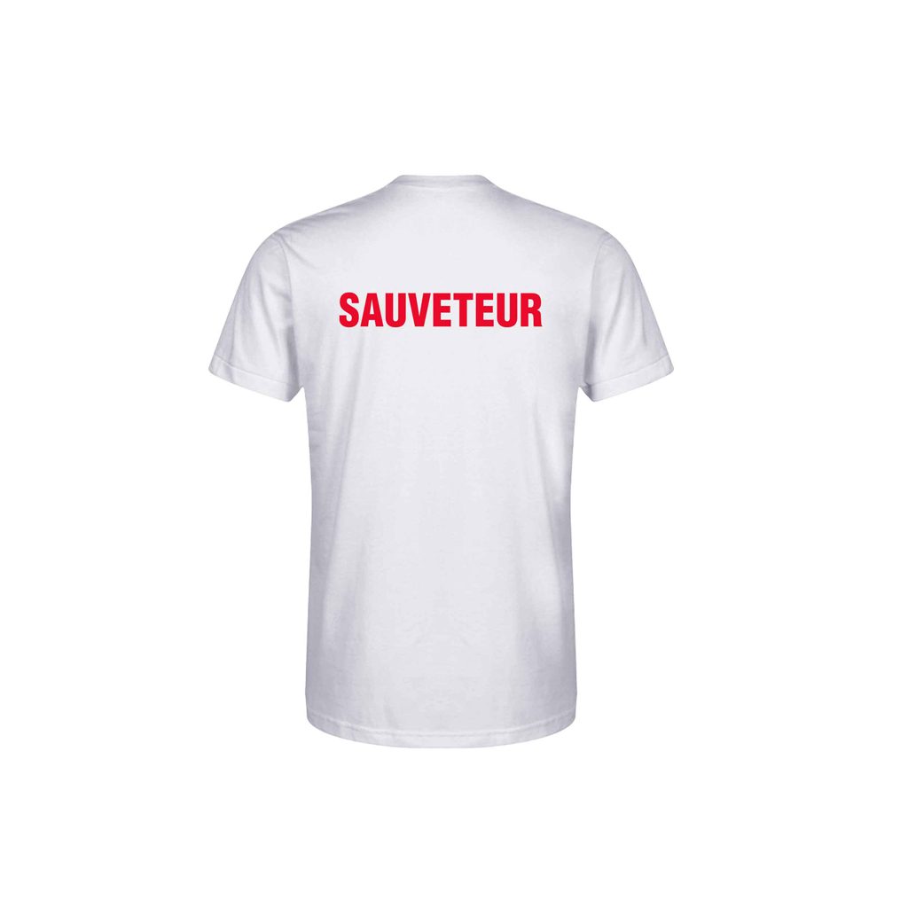 WHITE T-SHIRT "SAUVETEUR" (XL)