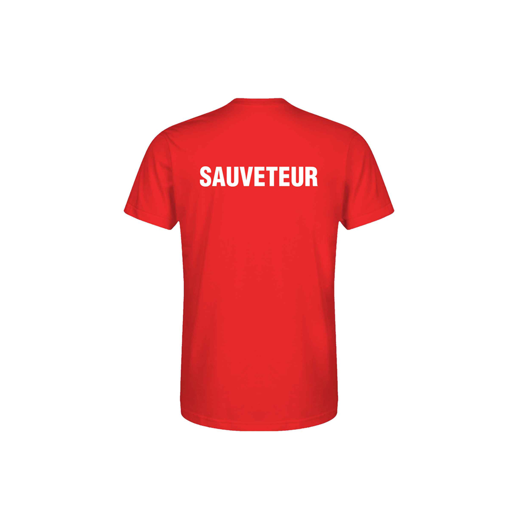 RED T-SHIRT "SAUVETEUR" (S)