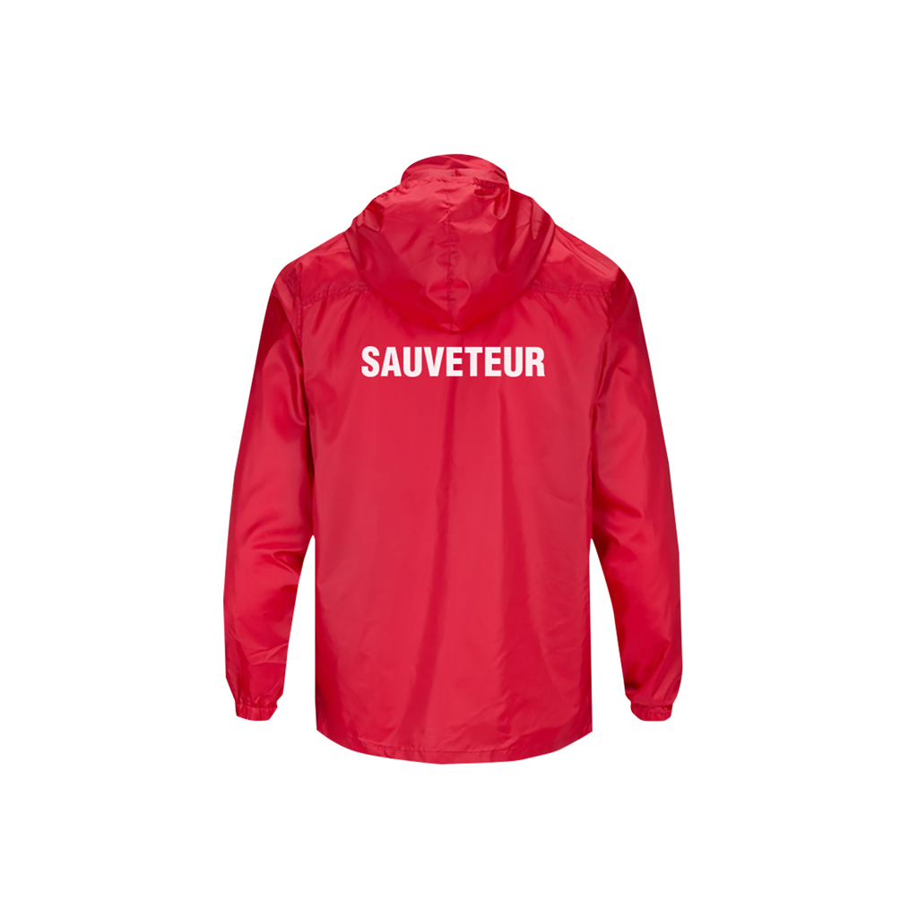RED WINDBREAKER " SAUVETEUR " (XL)