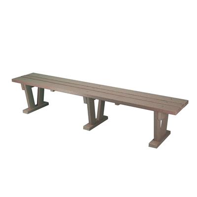 WIDE PLASTIC BENCH - 4 FT