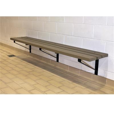 PLASTIC BENCH WALL MOUNT - 9 FT