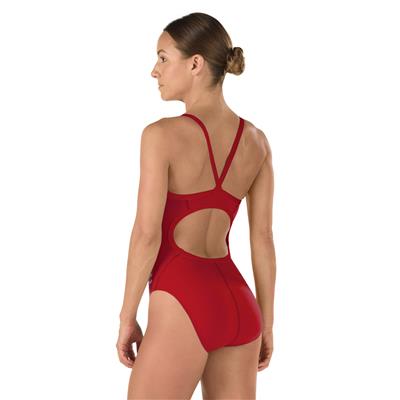 SPEEDO MAILLOT FLYBACK ROUGE (36)