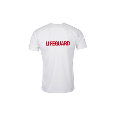 WHITE TECH T-SHIRT " LIFEGUARD " - LARGE 