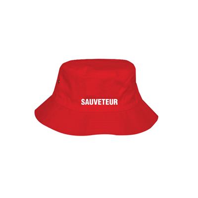 RED BUCKET HAT "SAUVETEUR"