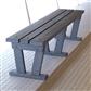 WIDE PLASTIC BENCH - 2 FT
