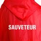 RED PONCHO "SAUVETEUR" ONE SIZE