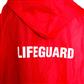 RED PONCHO "LIFEGUARD" ONE SIZE